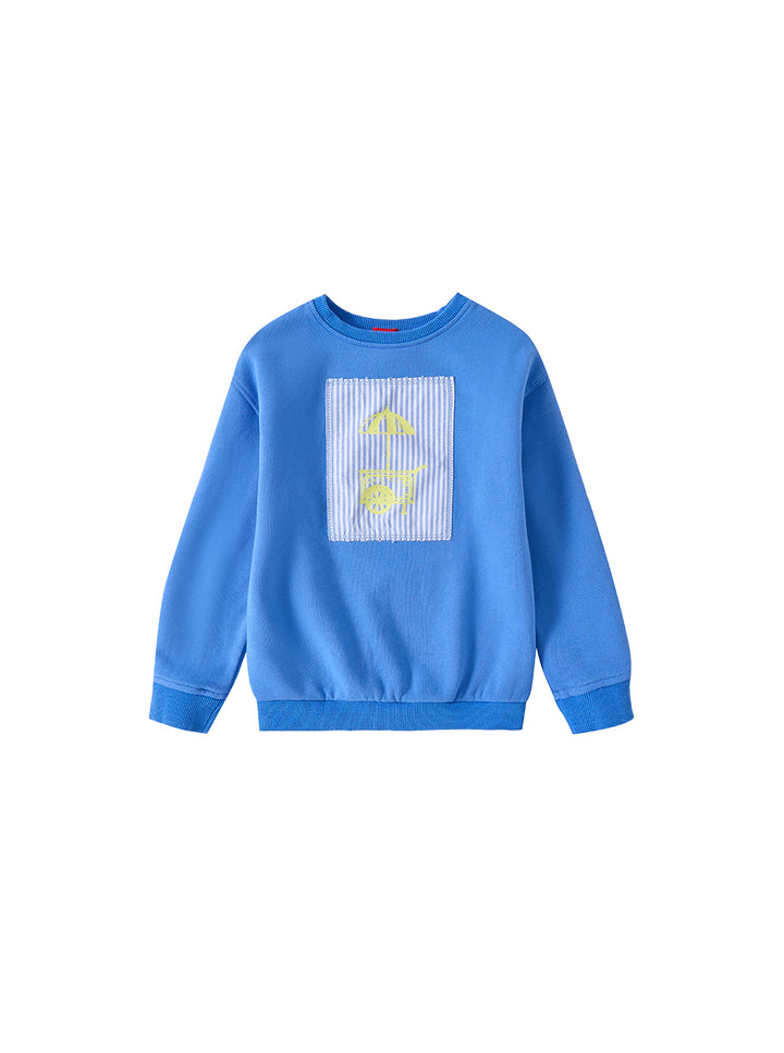 Striped Square Top - Blue