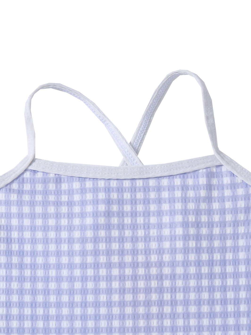 Gingham Swimsuit - Blue/White