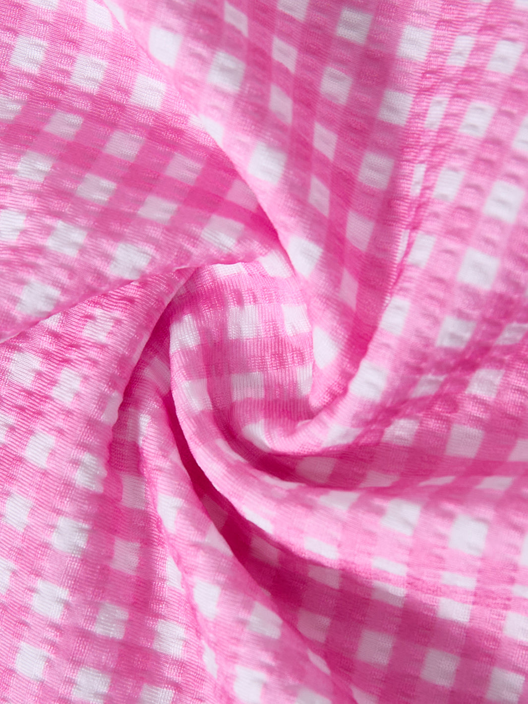Gingham Swimsuit - Pink/White