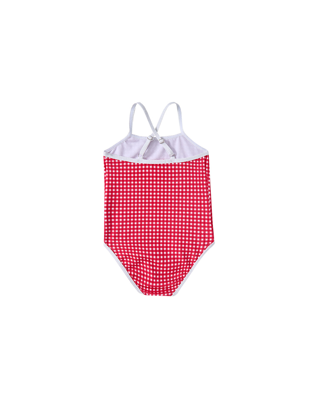 Gingham Swimsuit - Red/White