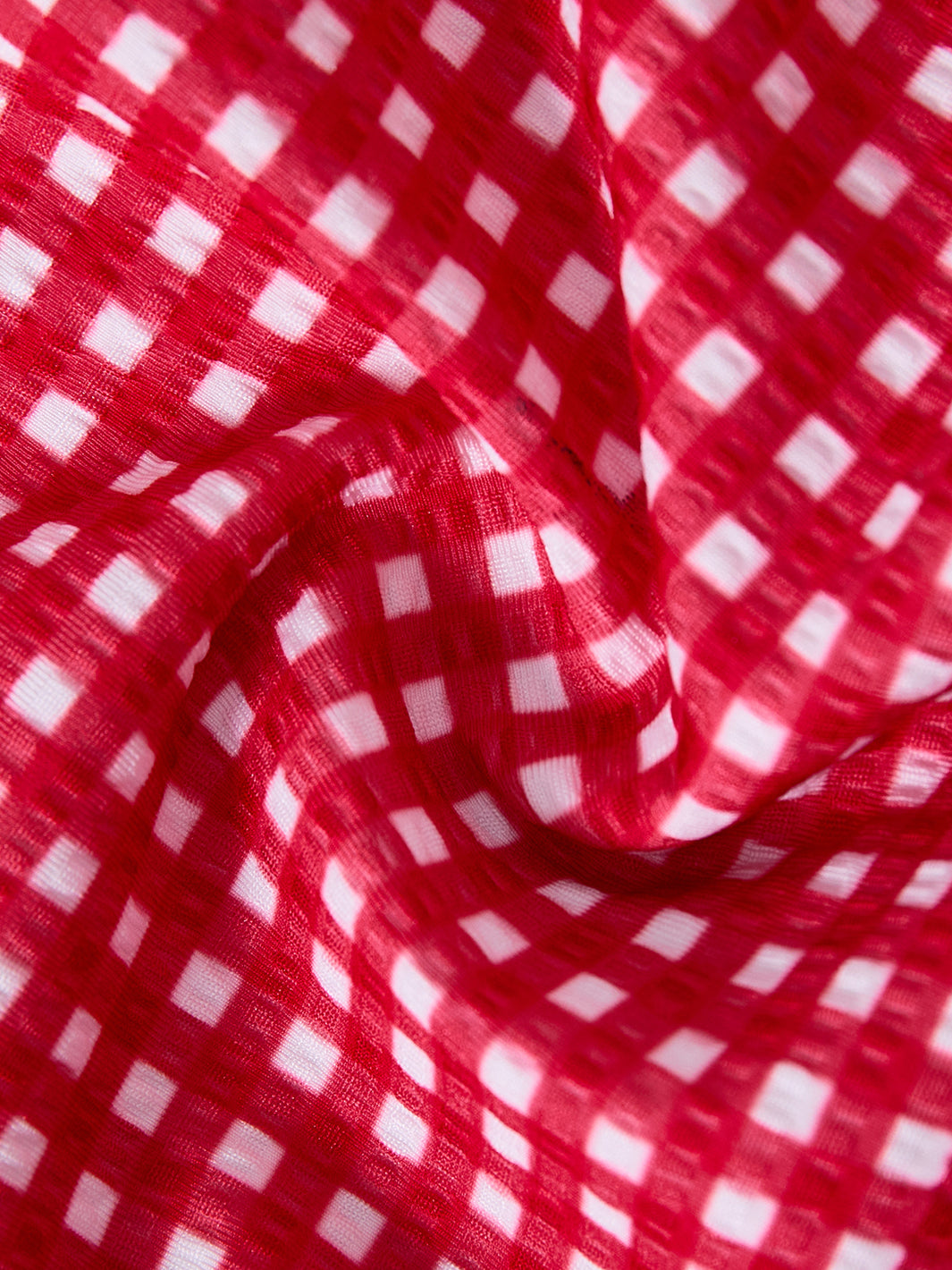 Gingham Swimsuit - Red/White