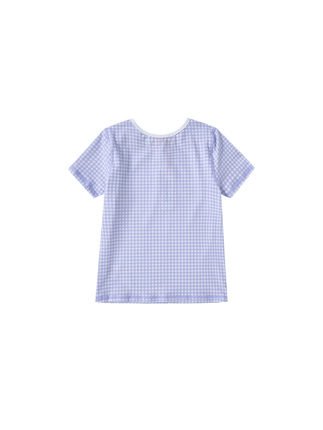 Gingham T-shirt - Blue