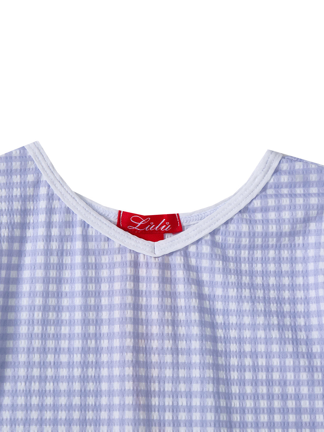 Gingham T-shirt - Blue
