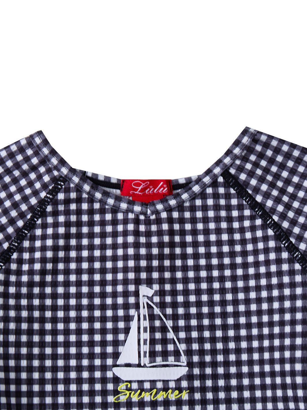 Gingham Swim Set