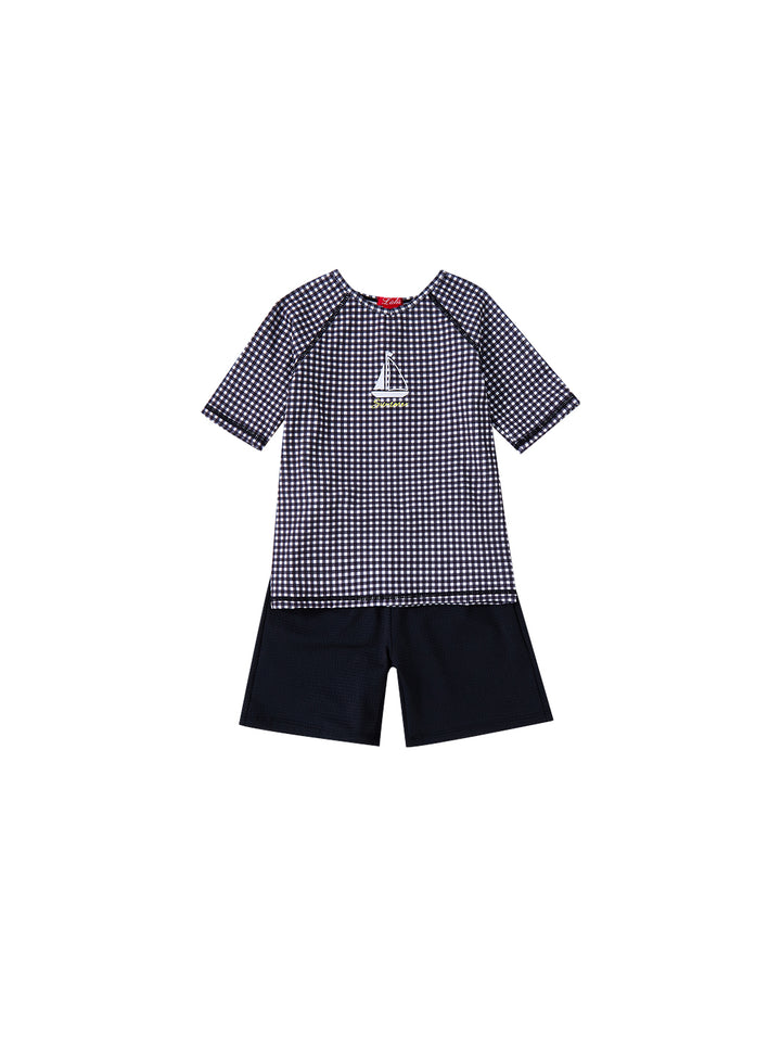 Gingham Swim Set
