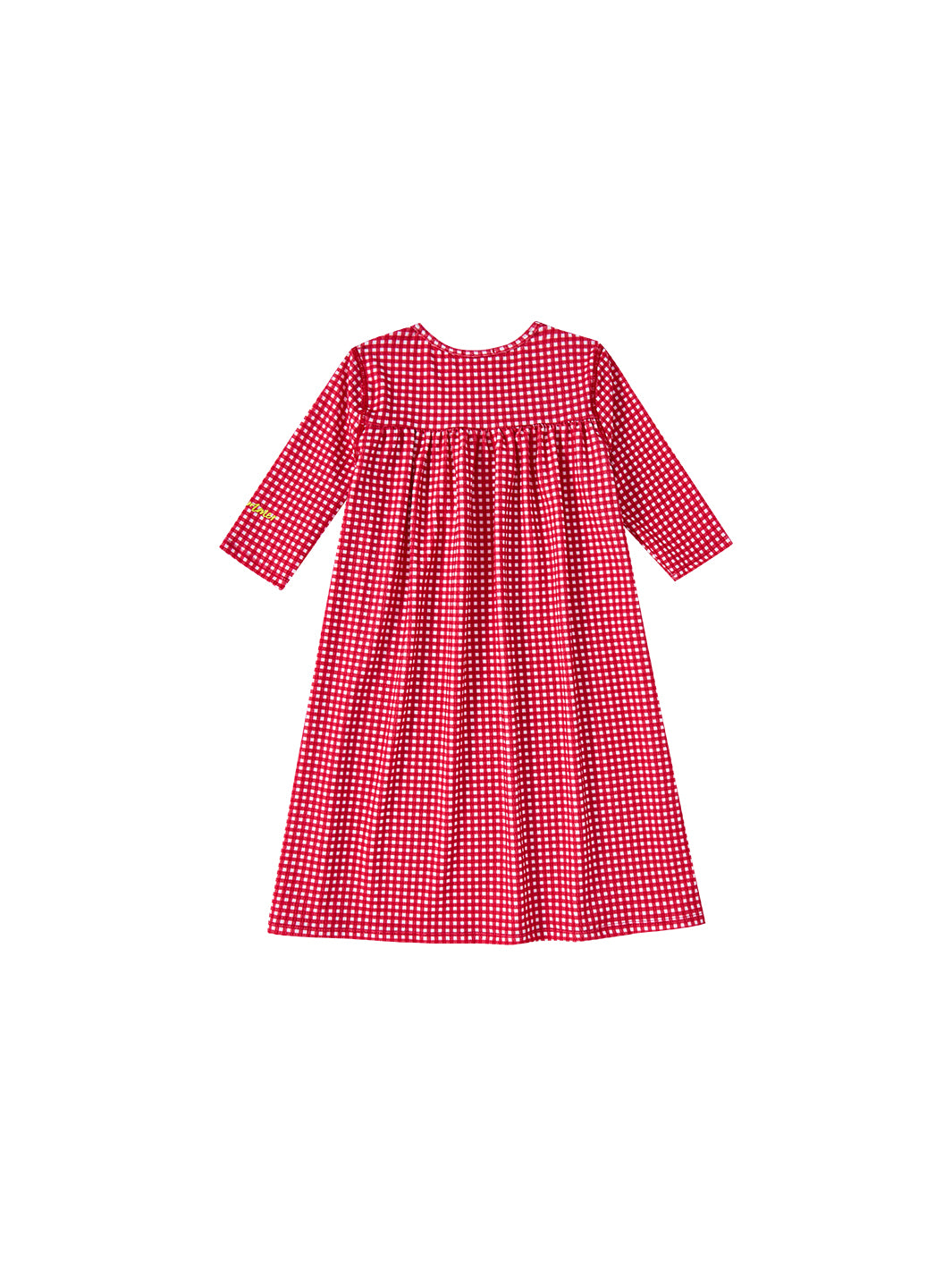 Gingham Swim Dress - Red/White