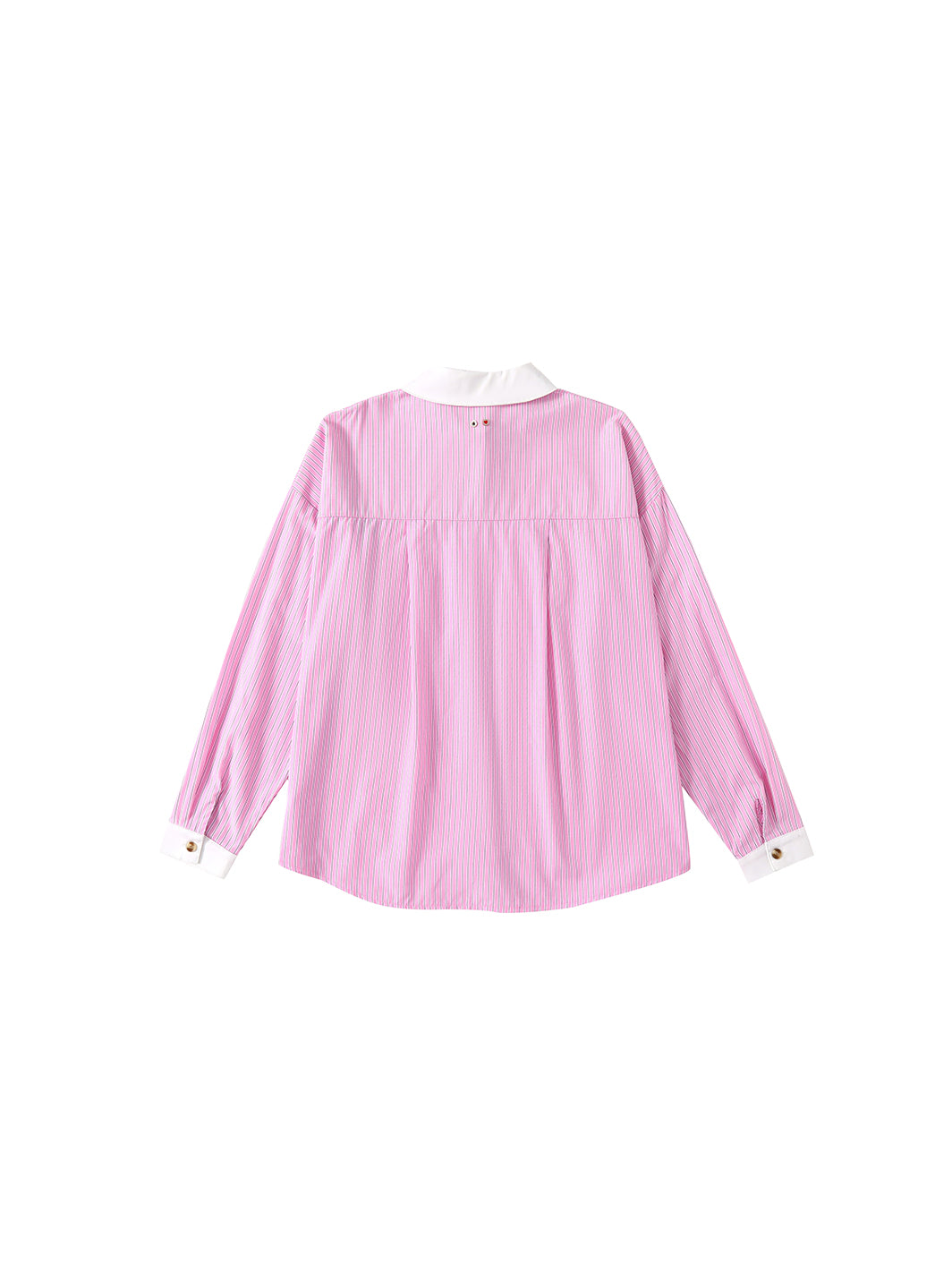 & Lu Striped Emblem Shirt - Pink
