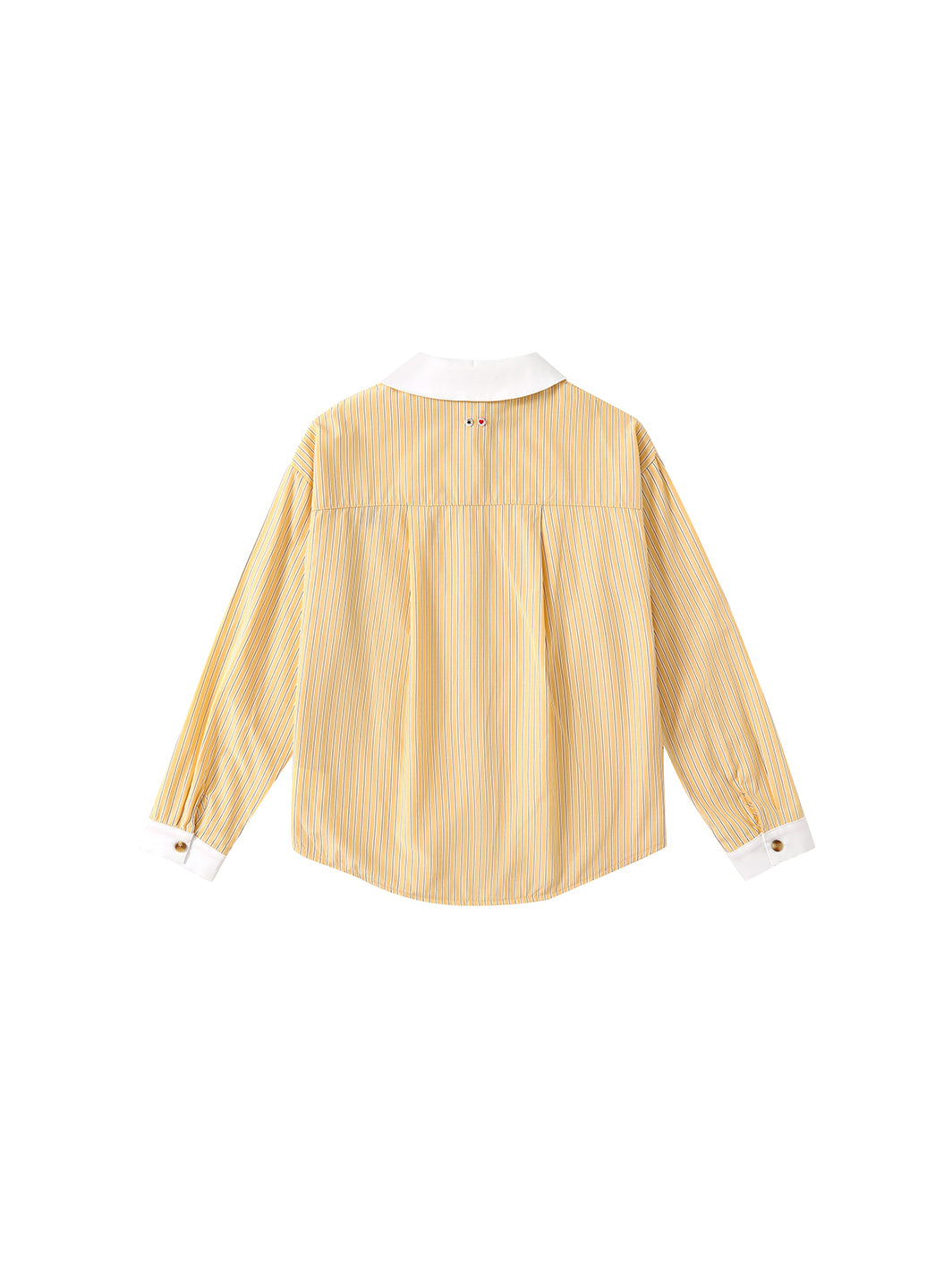 & Lu Striped Emblem Shirt - Yellow