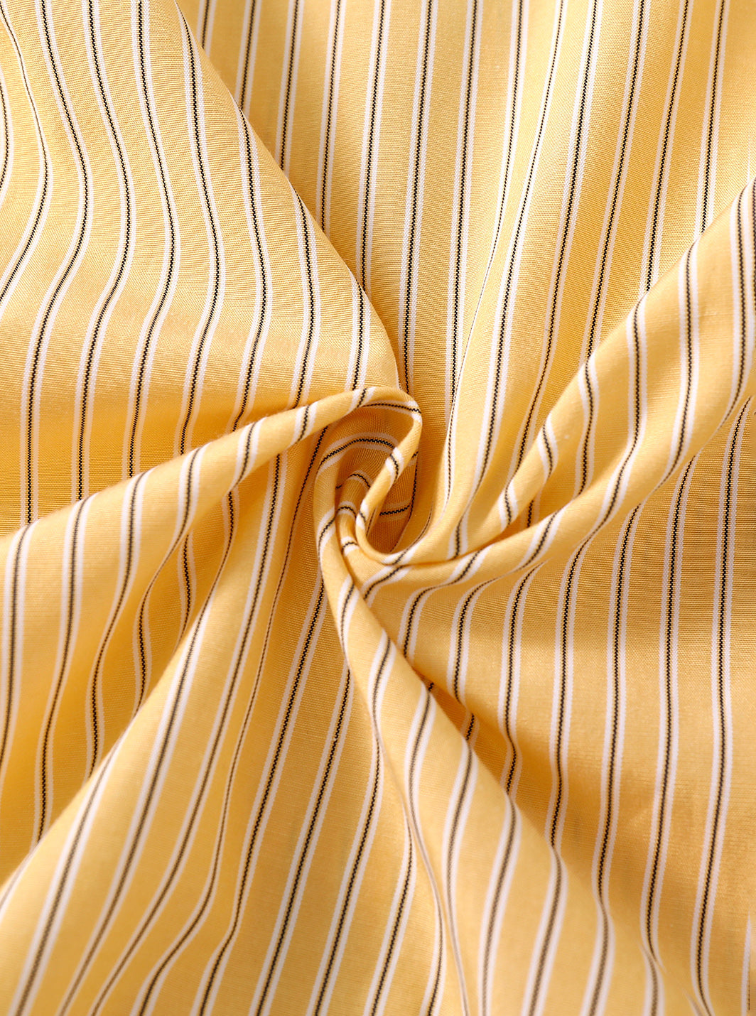 & Lu Striped Emblem Shirt - Yellow
