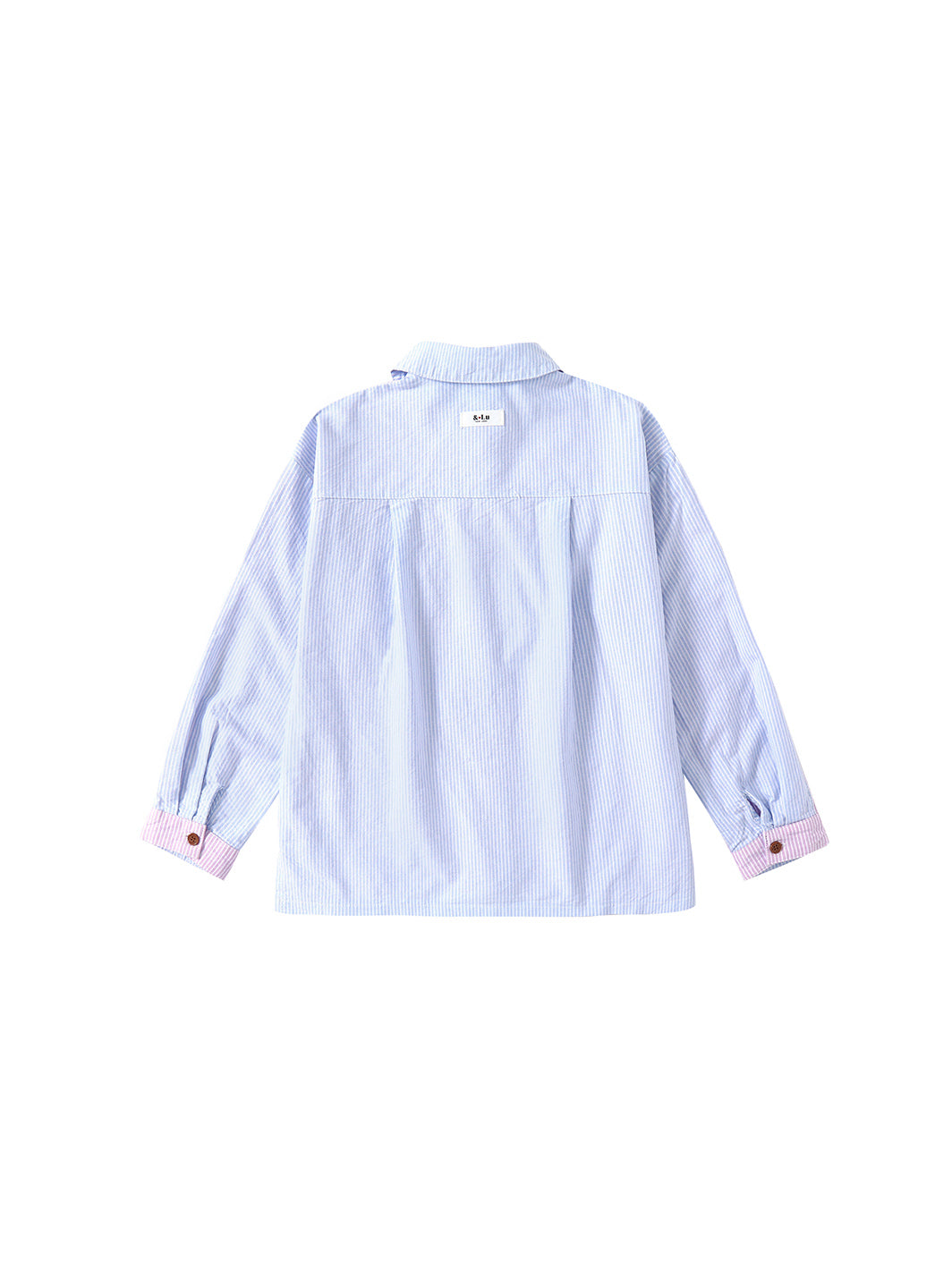 & Lu Half Striped Shirt - Purple