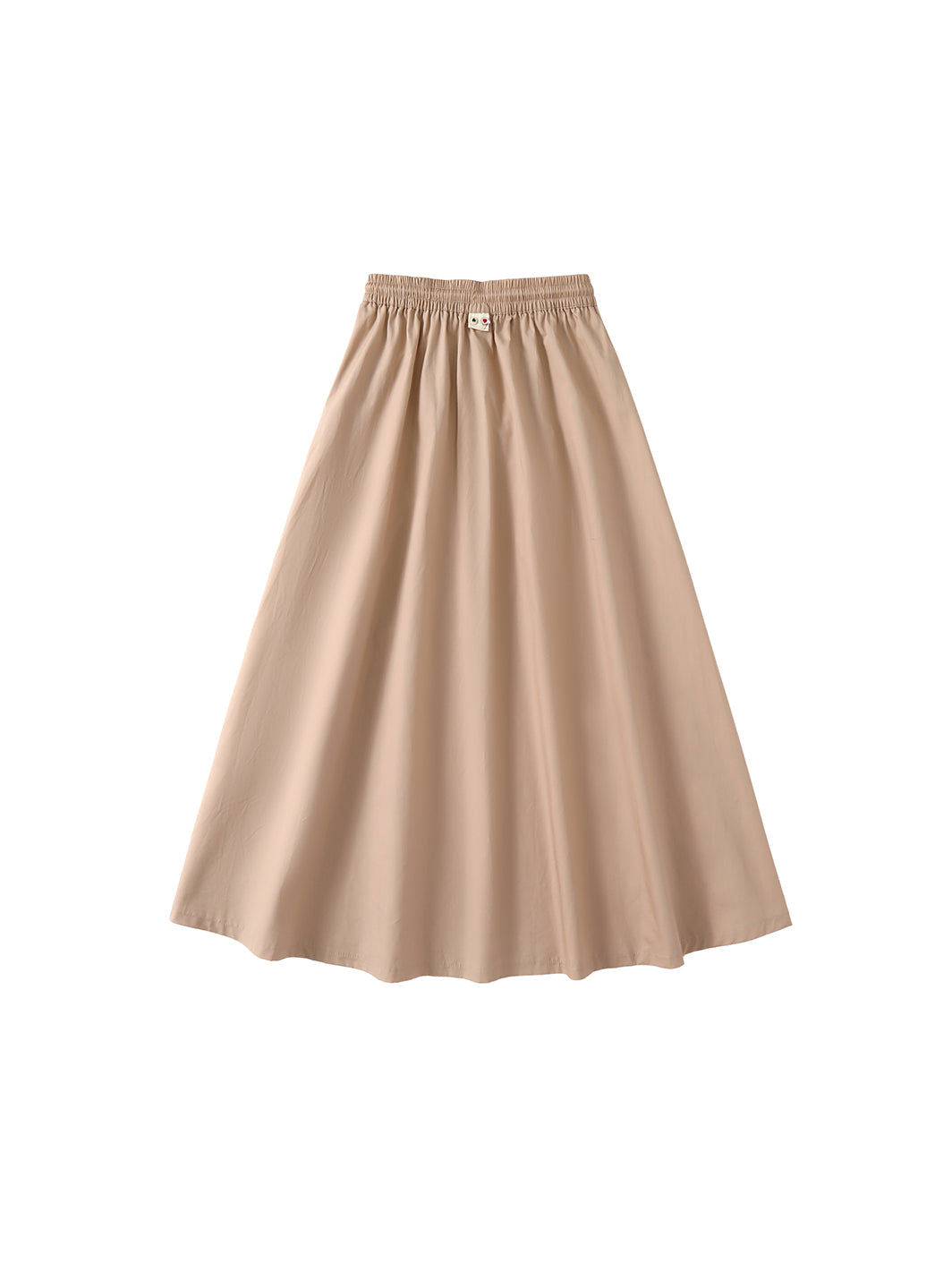 & Lu Cotton Tea Length Skirt - Beige