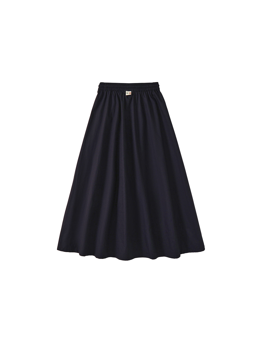 & Lu Cotton Tea Length Skirt - Black