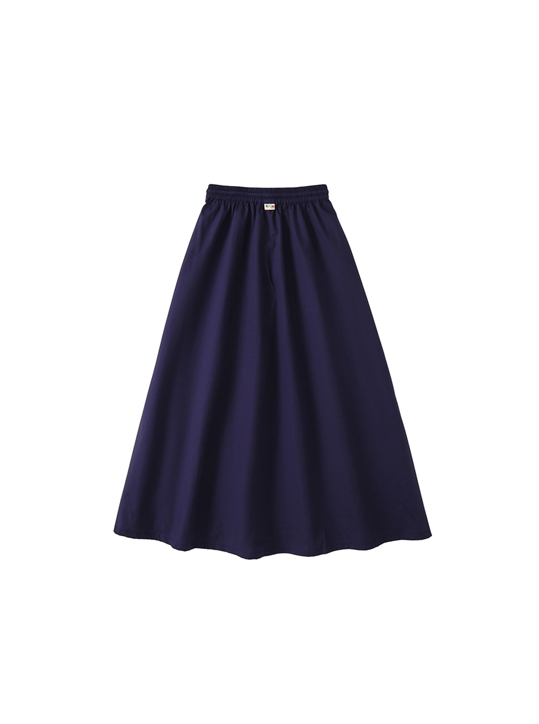 & Lu Cotton Tea Length Skirt - Navy Blue