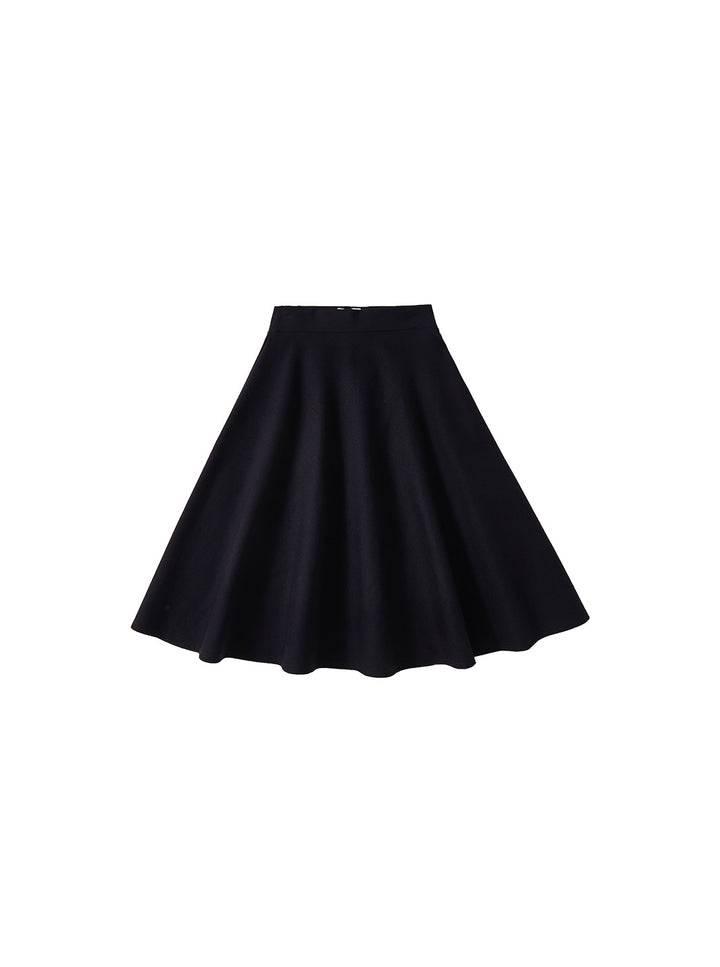 Scuba Thin Tea-length Skirt