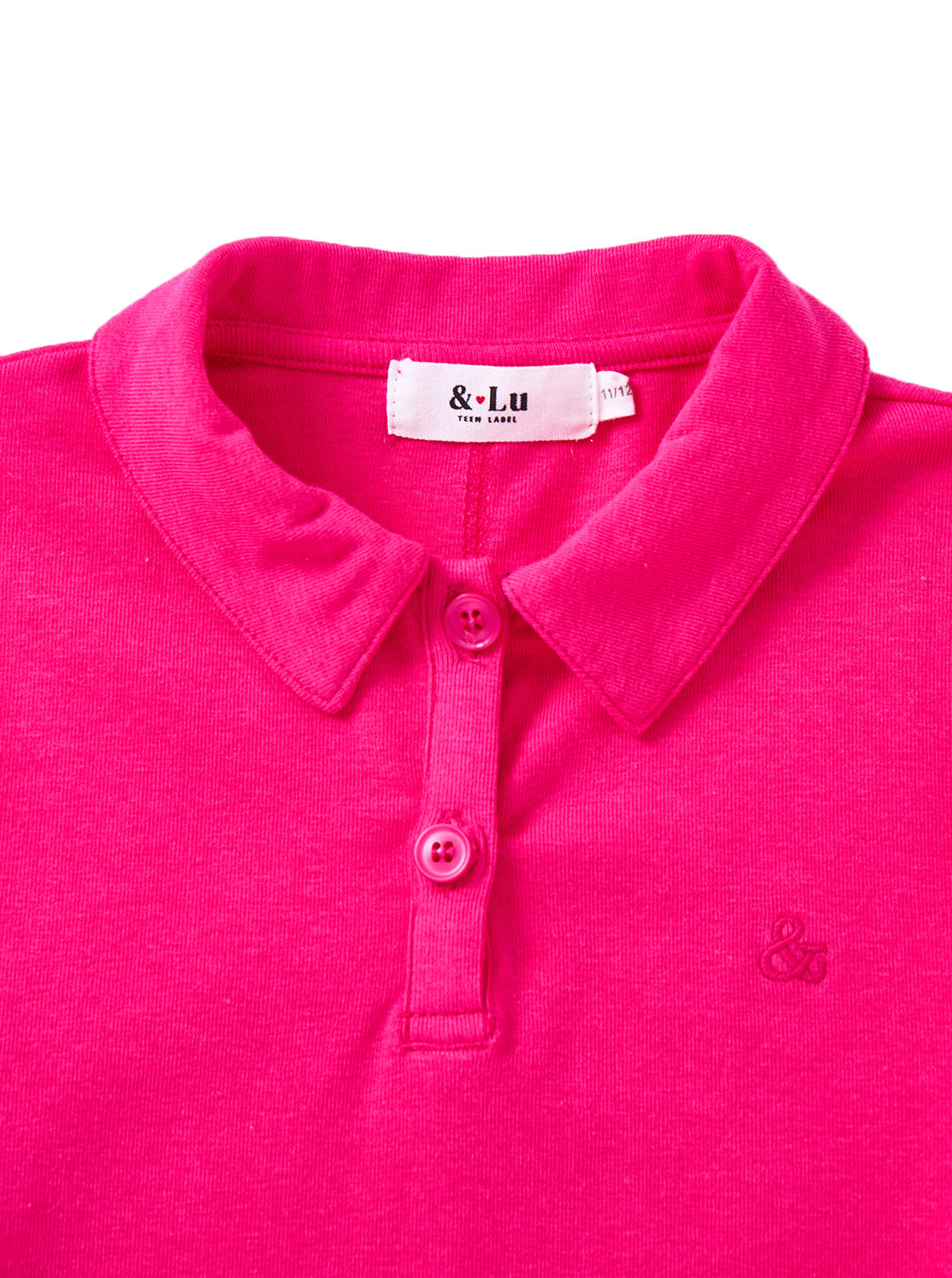 & Lu Emblem Collared T-Shirt - Pink
