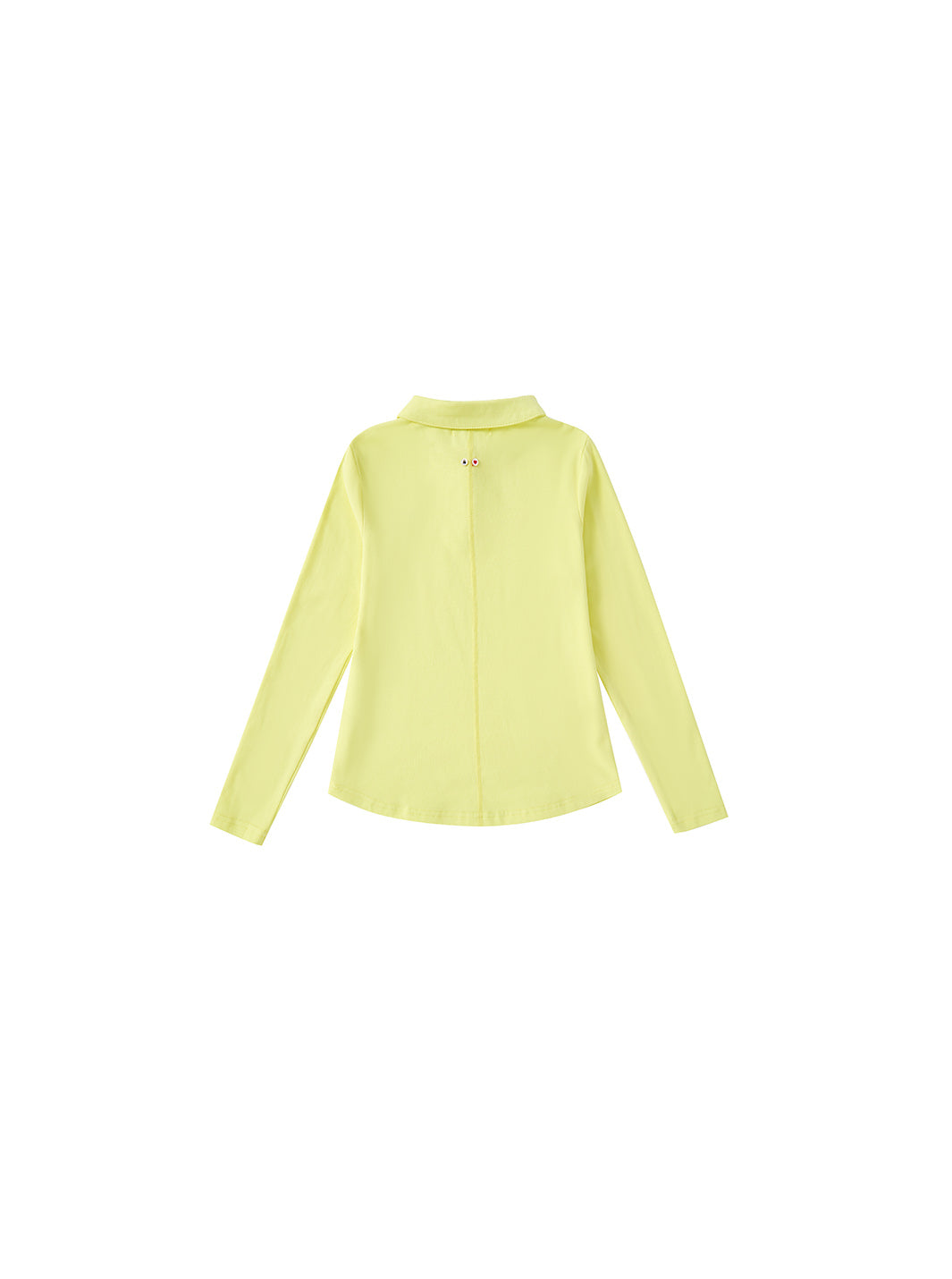 & Lu Emblem Collared T-Shirt - Yellow