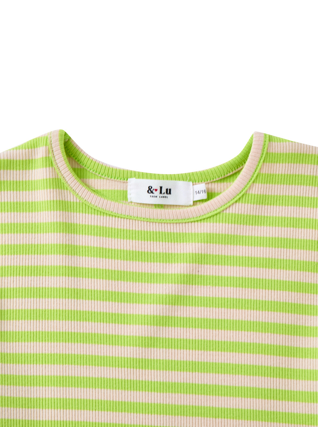 & Lu Ribbed Striped T-shirt - Green