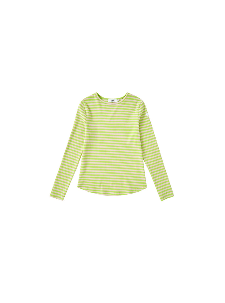 & Lu Ribbed Striped T-shirt - Green