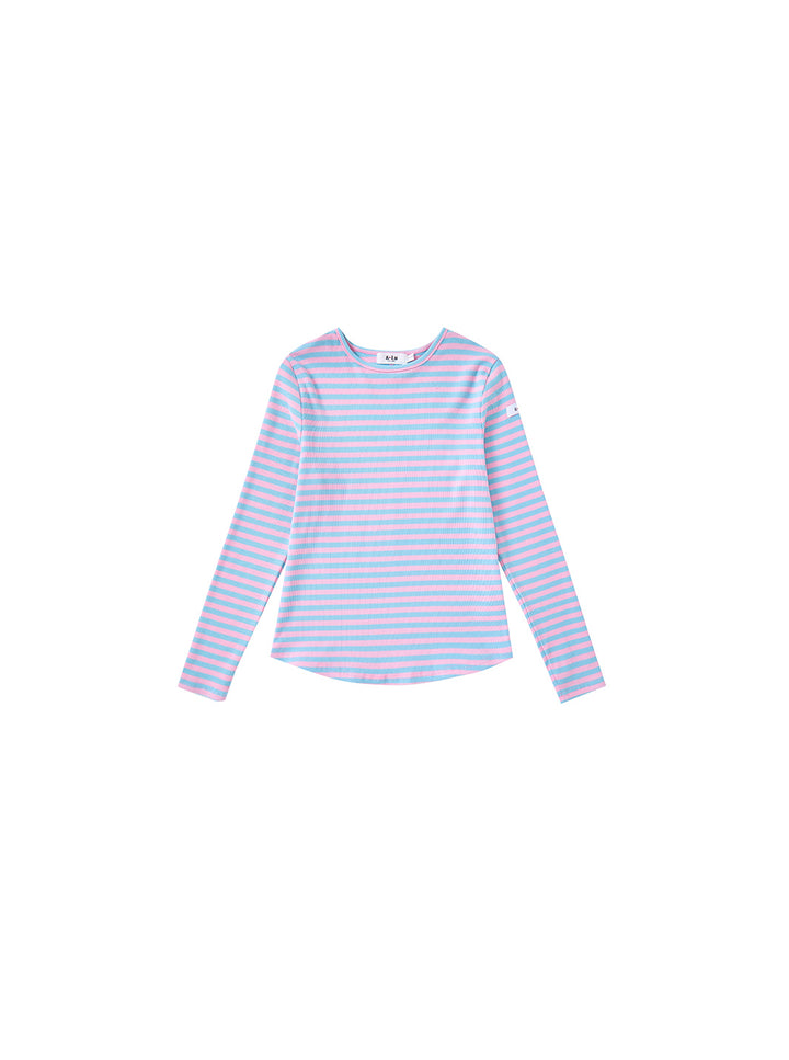 & Lu Ribbed Striped T-shirt - Pink