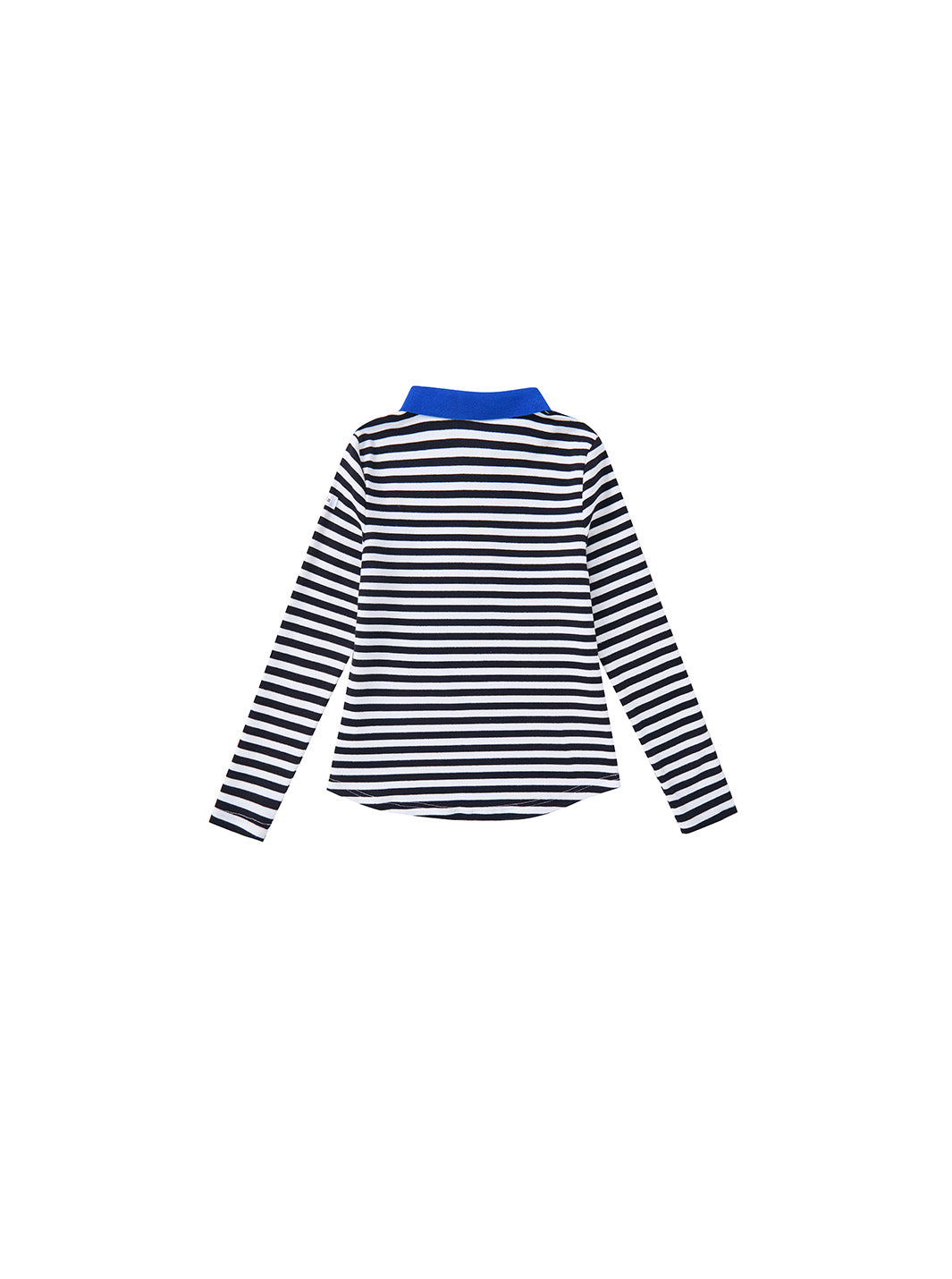 & Lu Striped Collared T-Shirt