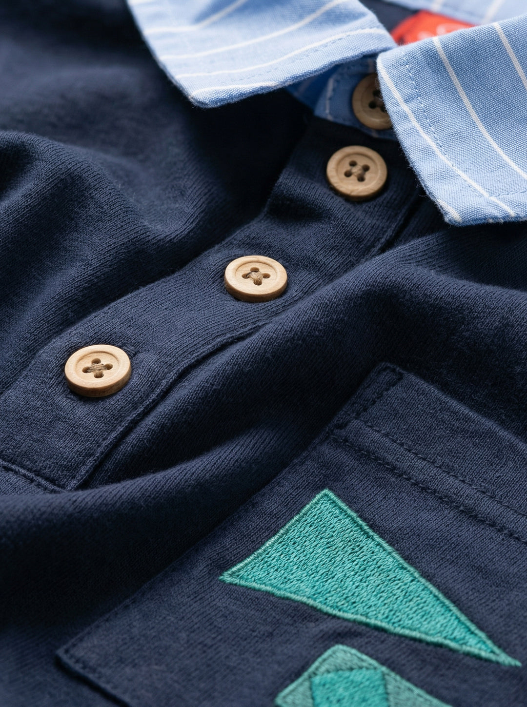 Pin Striped Collar Polo