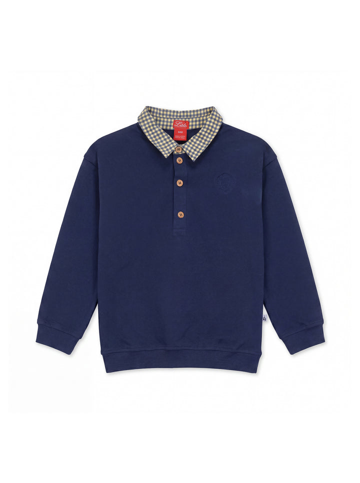 Gingham Emblem Polo