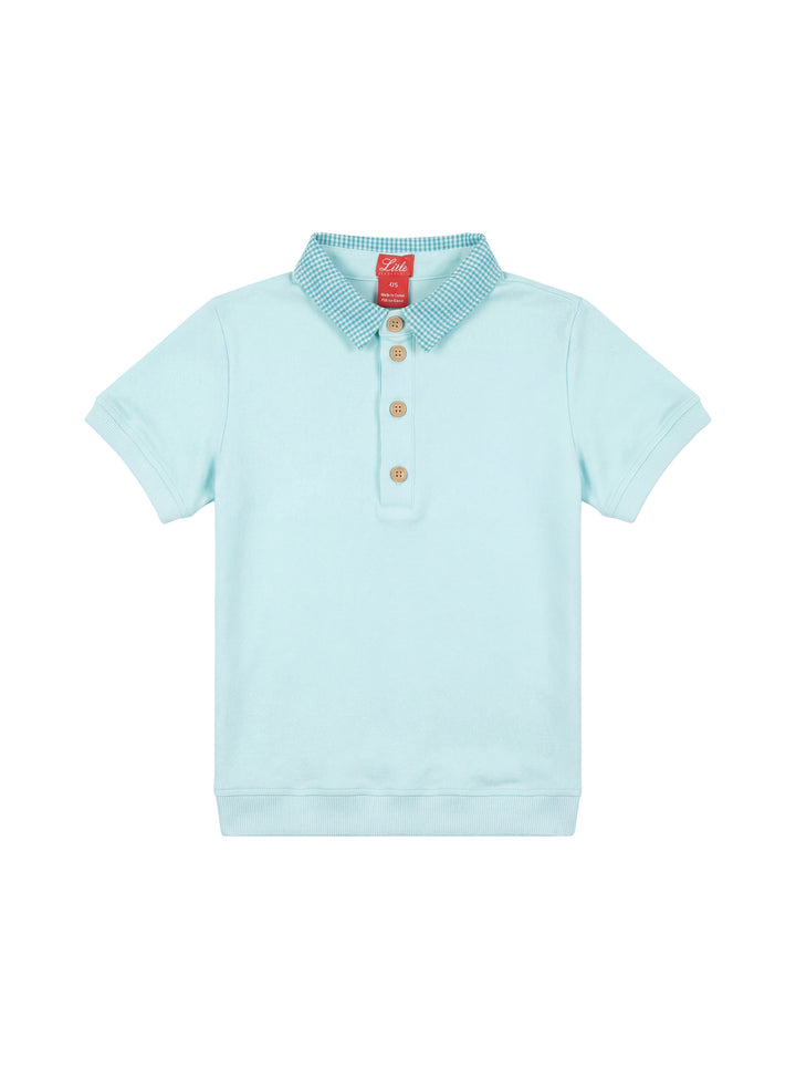 Small Gingham Short Sleeve Polo