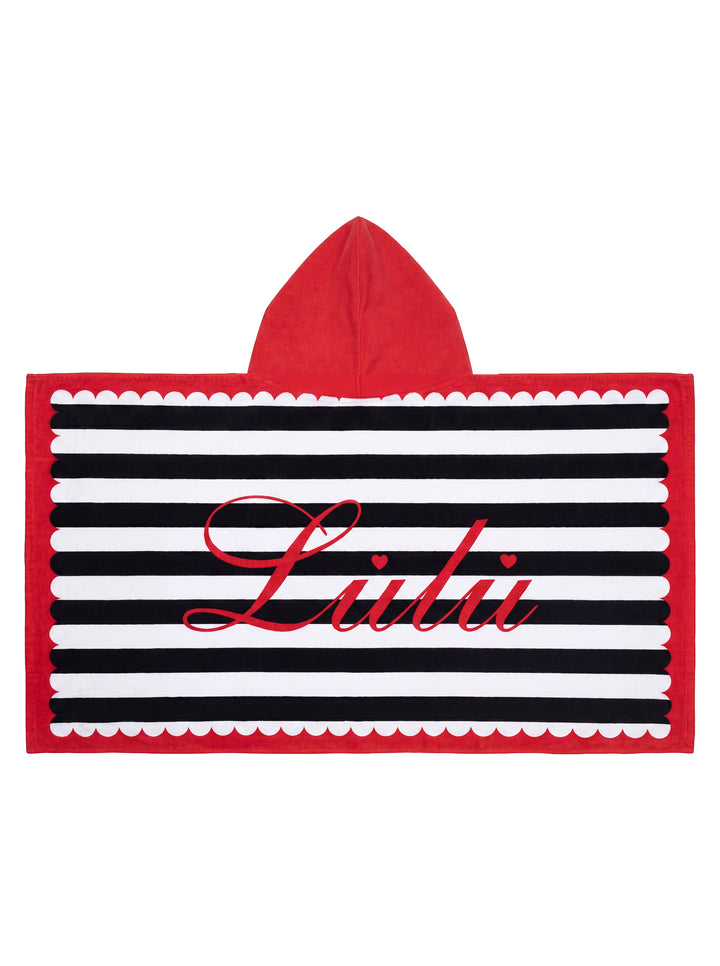 Striped Scallop Edge Towel