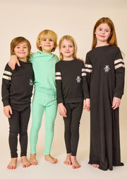 Silk Ribbon Nightgown - Black