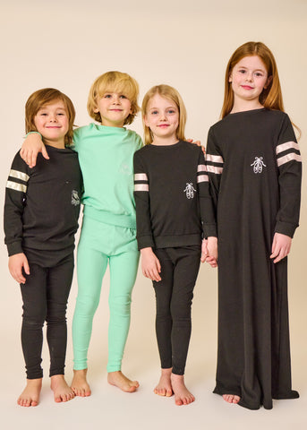 Silk Ribbon Nightgown - Black