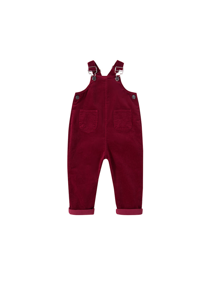 Argyle Story Overall - Burgundy