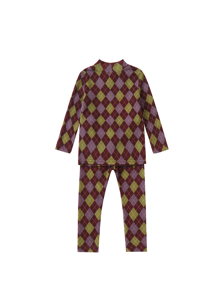 Argyle Story Set - Plum