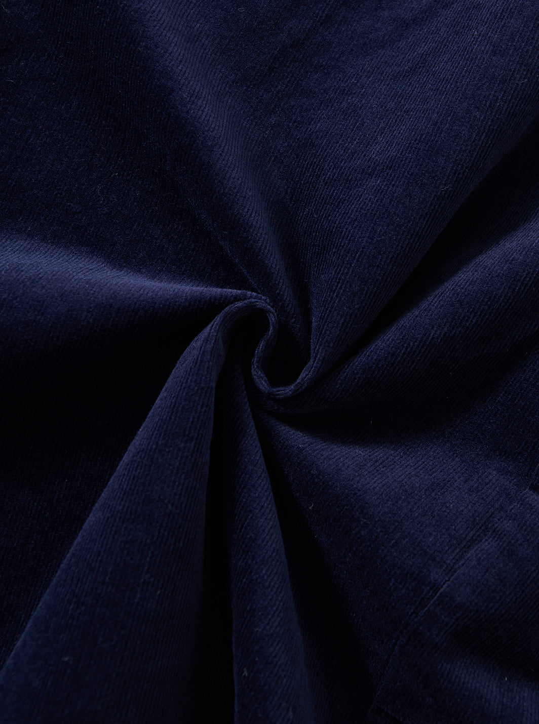 Cord & Check Trim Dress - Navy