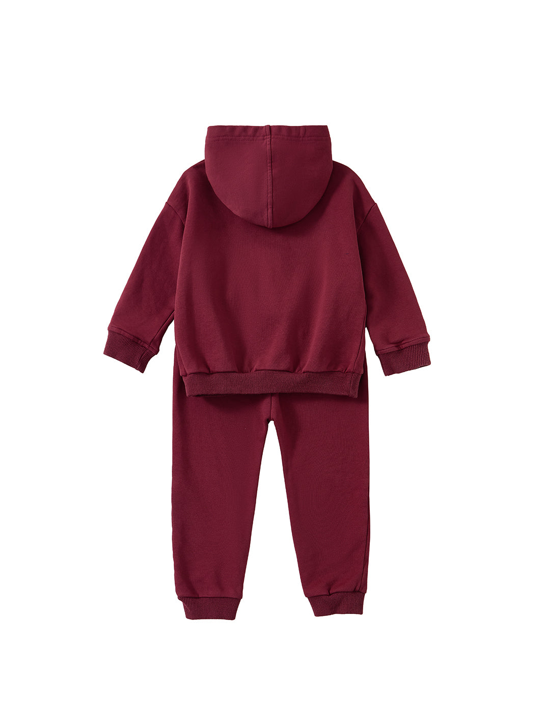 Cord & Check Set - Burgundy