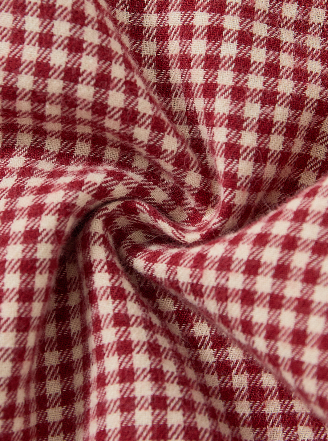 Cord & Check Shirt - Burgundy