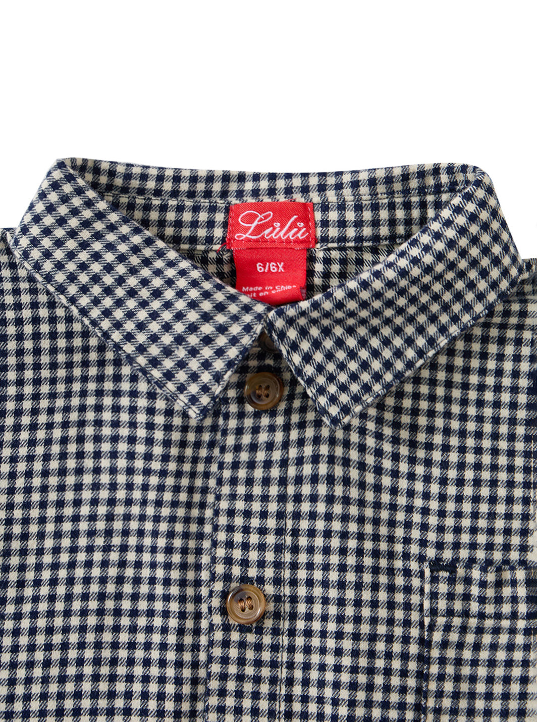 Cord & Check Shirt - Navy