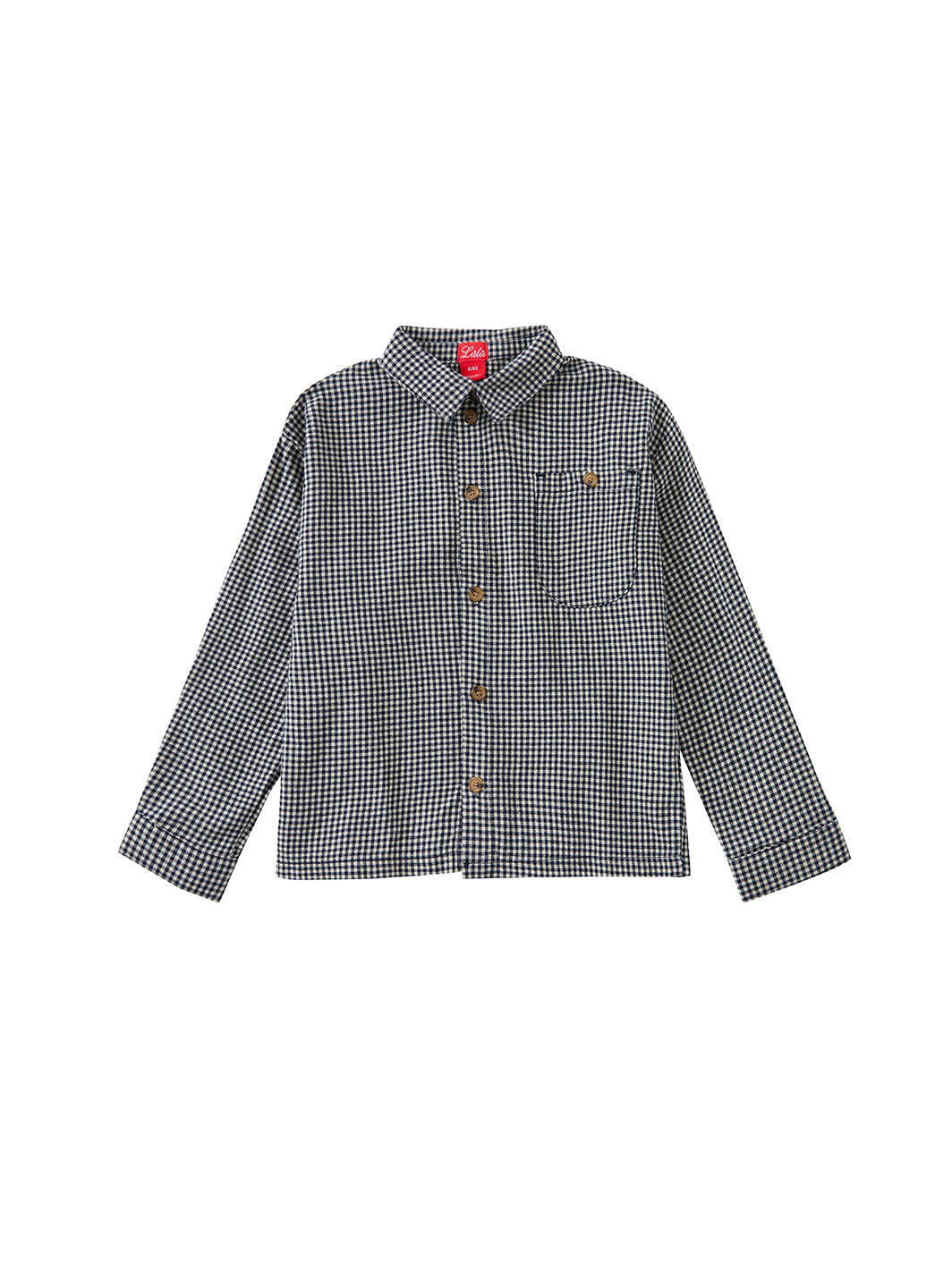 Cord & Check Shirt - Navy