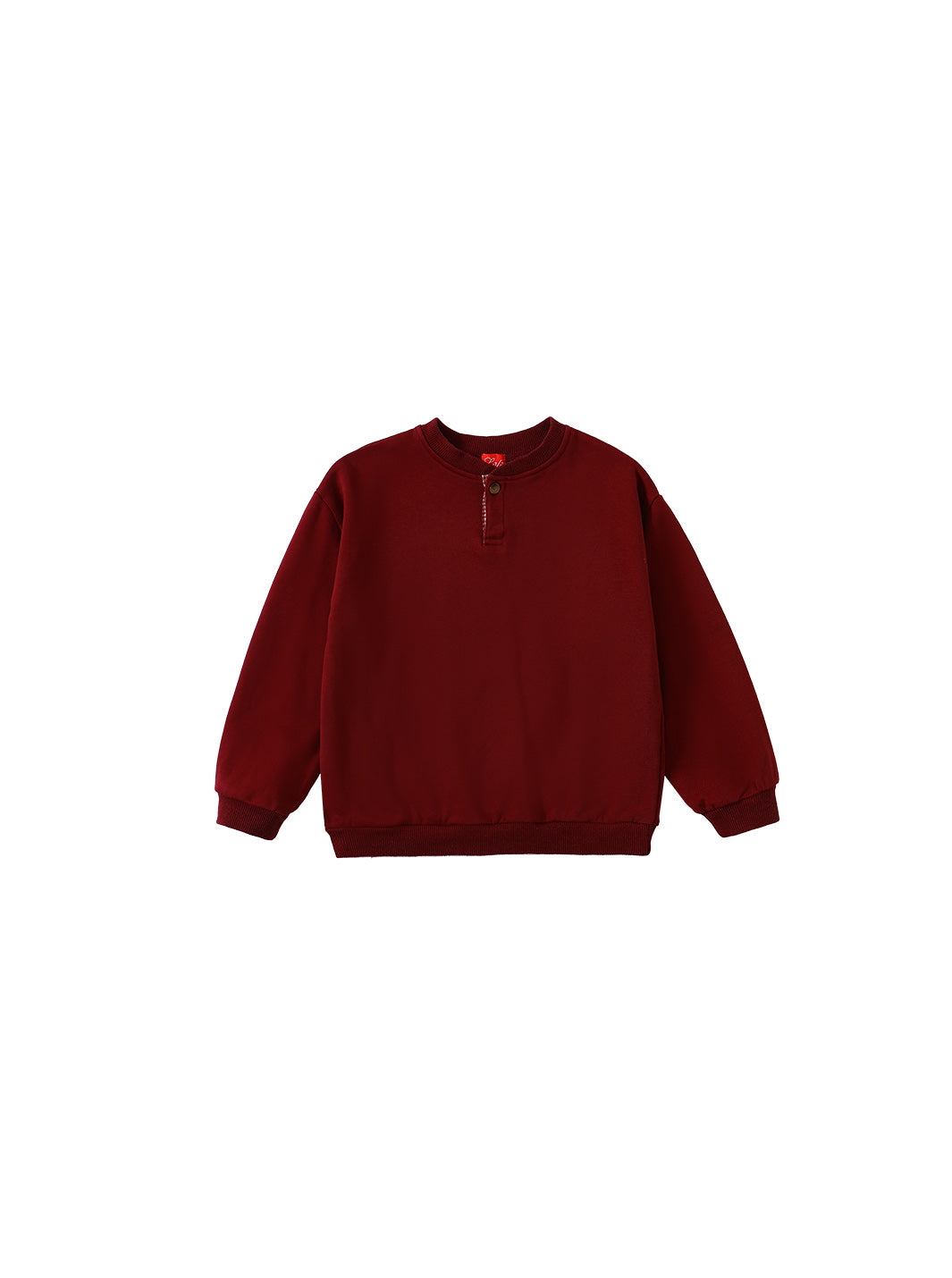 Cord & Check Top- Burgundy