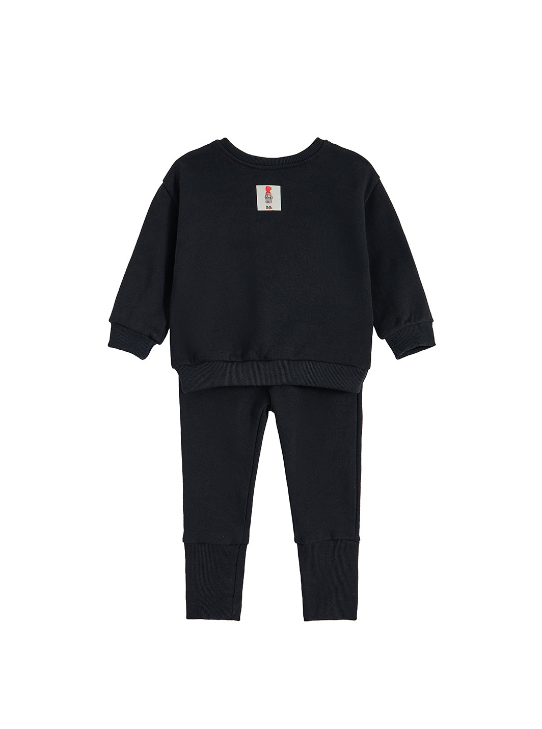 Woven Thread Baby Set - Black