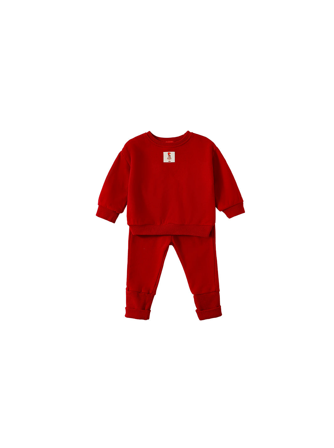 Woven Thread Baby Set - Cherry
