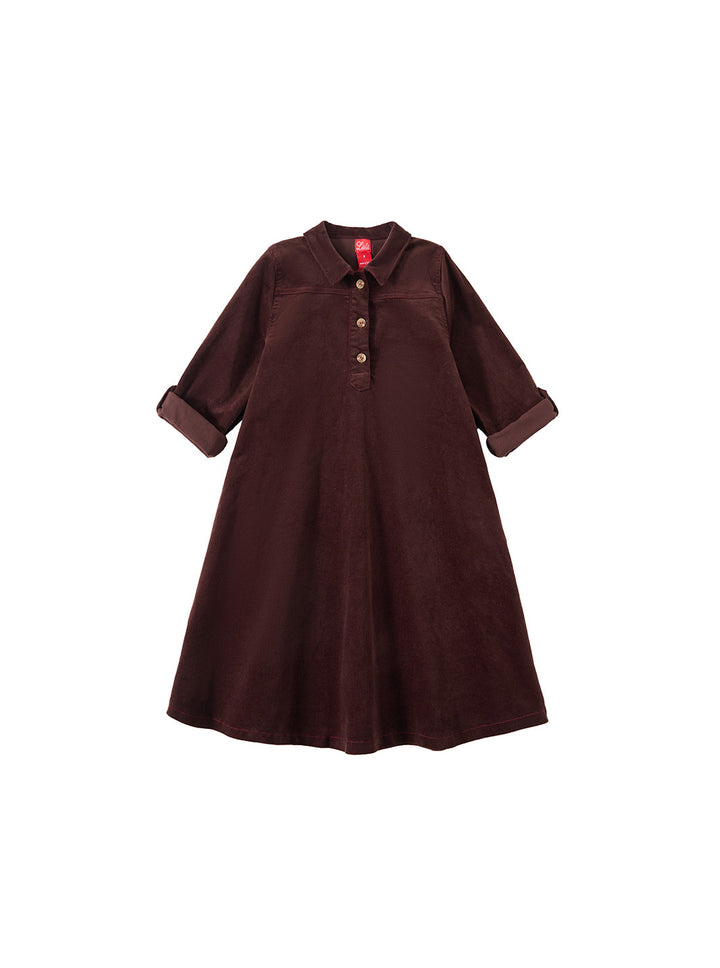 Brown Corduroy Dress