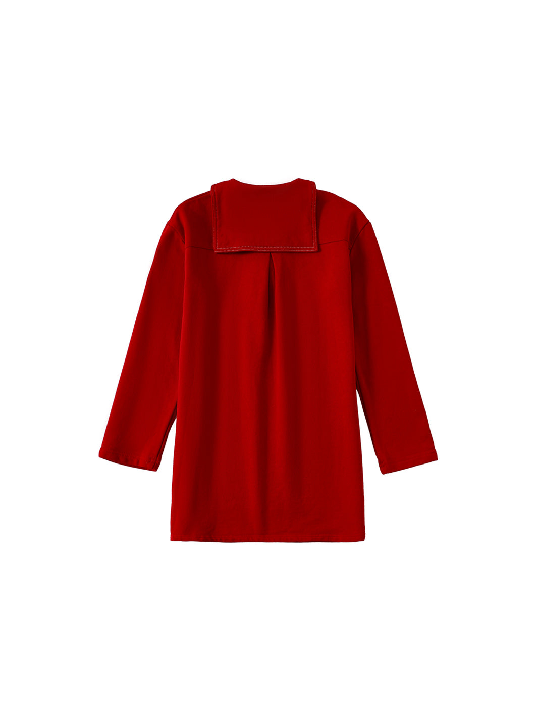 Coastal Crew Dress - Brown Red