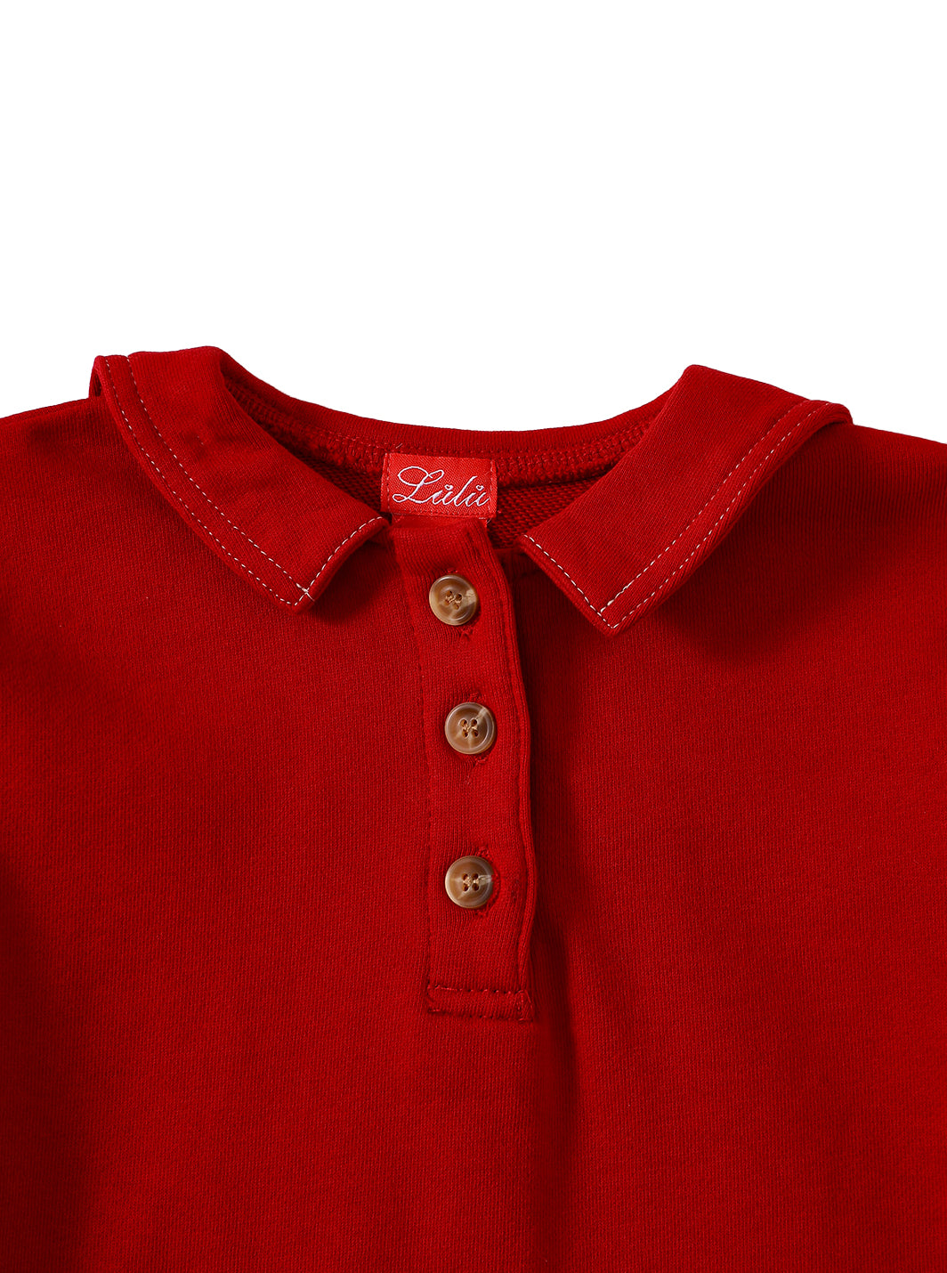Coastal Crew Dress - Brown Red