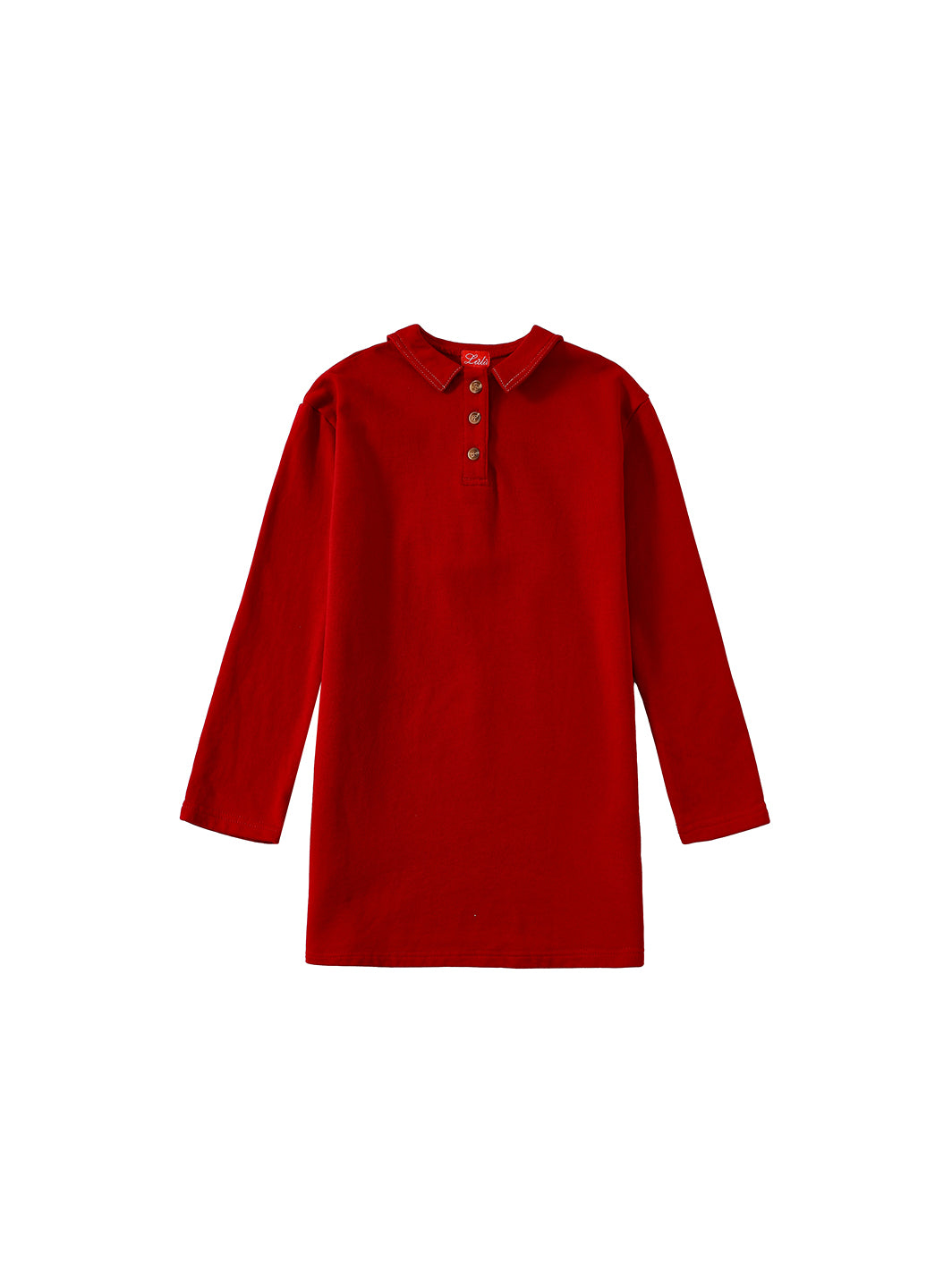 Coastal Crew Dress - Brown Red
