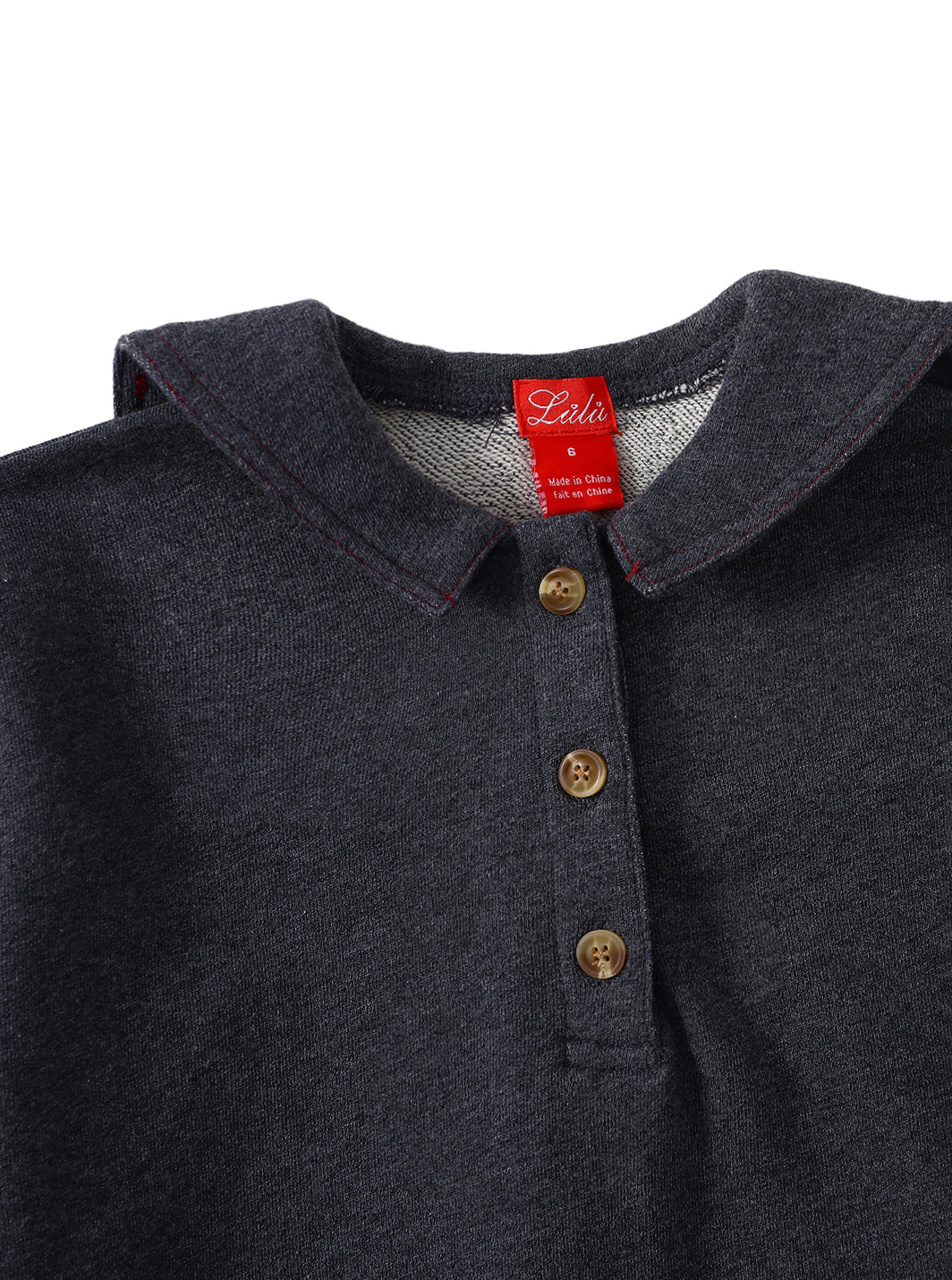 Coastal Crew Dress - Grey