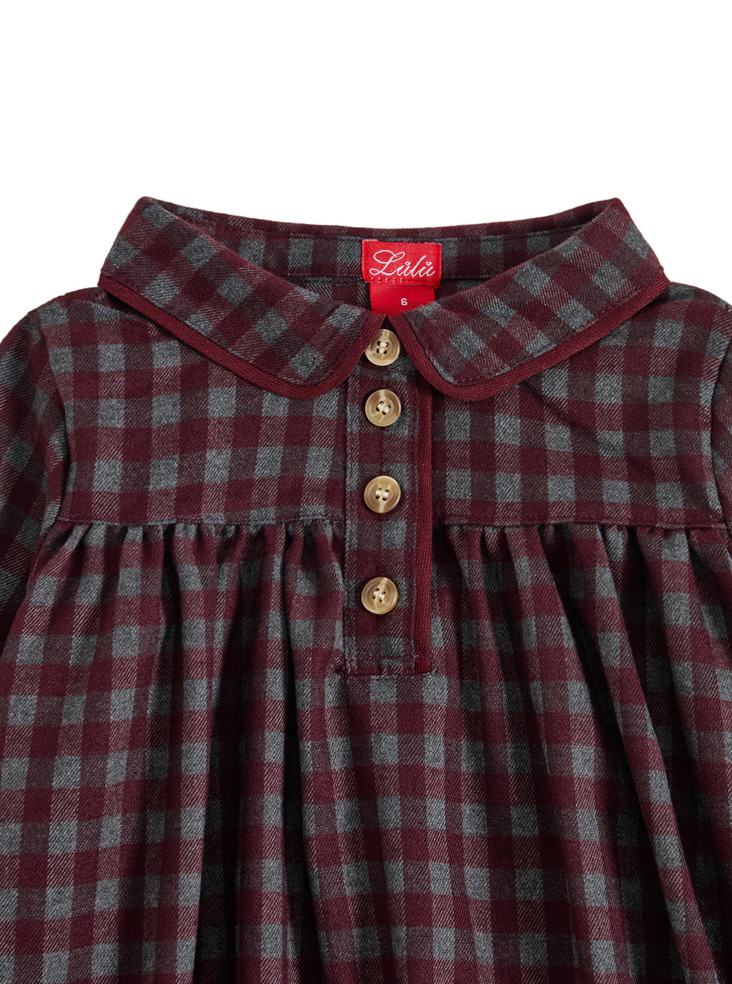 Autumn Picnic Dress - Burgundy