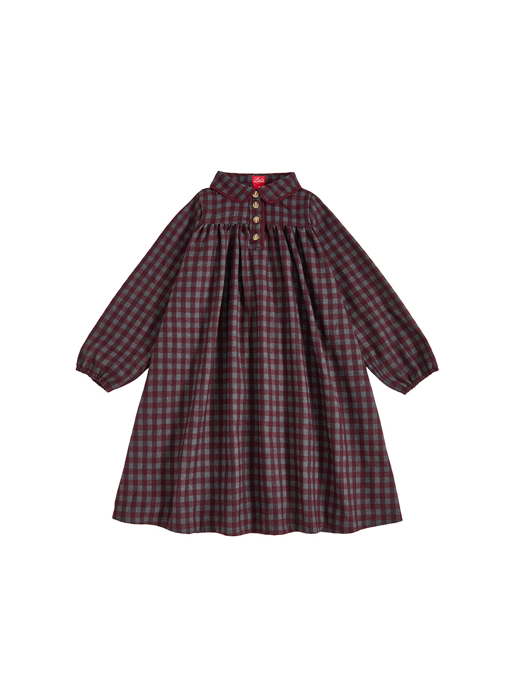Autumn Picnic Dress - Burgundy