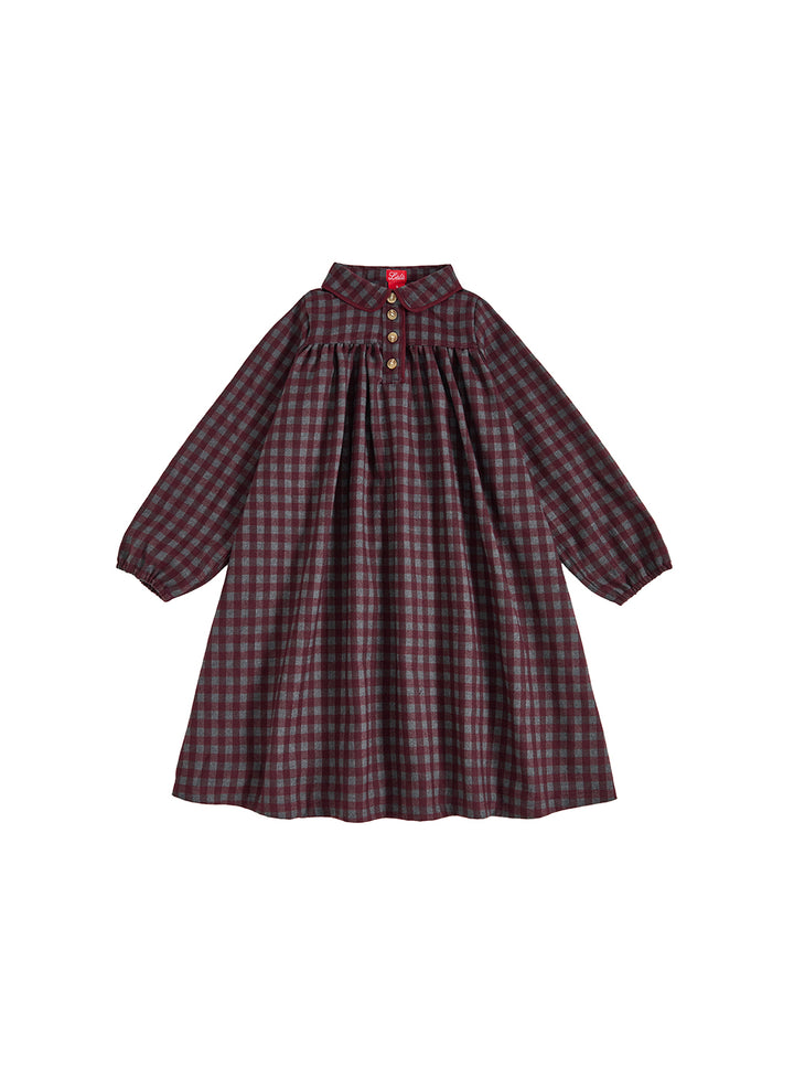 Autumn Picnic Dress - Burgundy