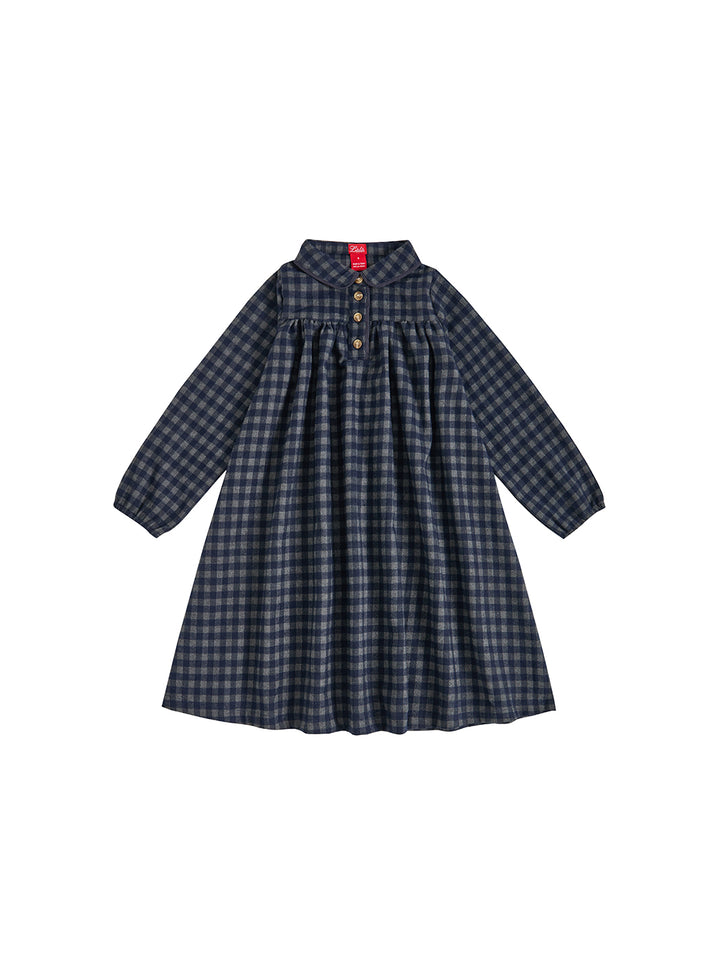 Autumn Picnic Dress - Navy