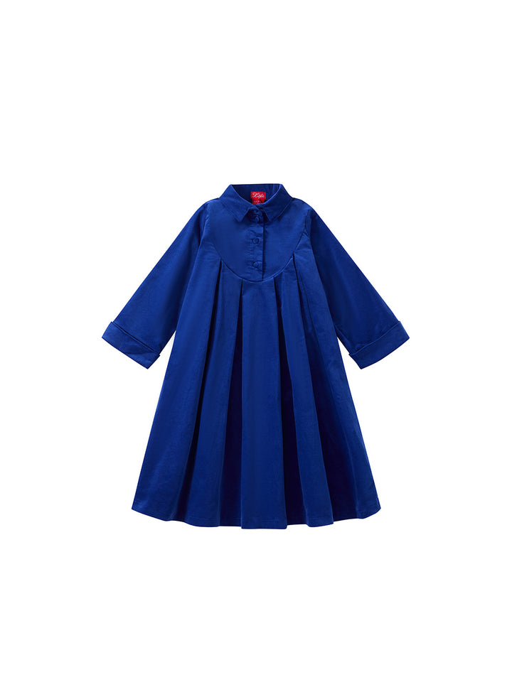 Stretch Velvet Bib Dress